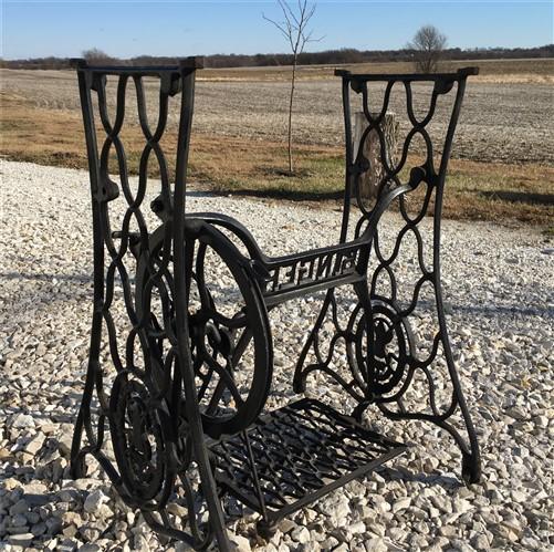 Treadle Sewing Machine, Cast Iron Base, Industrial Age, Singer Steampunk PO,