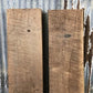 2 Barn Wood Reclaimed Slabs, Wall Siding Boards, Lumber Floating Shelf A43