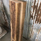 2 Barn Wood Reclaimed Slabs, Wall Siding Boards, Lumber Floating Shelf A43