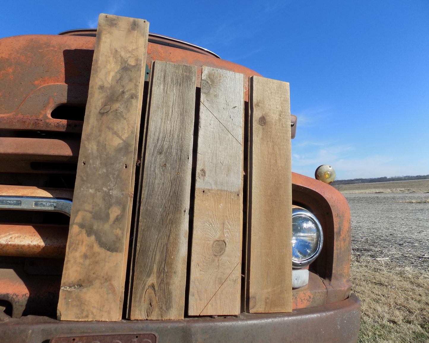 4 Barn Wood Reclaimed Planks, Wall Siding Boards, Rabbet Edge Lumber A48