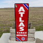 Atlas Tires Repairs Sign, Atlas Porcelain Metal Advertising, Standard Oil Sign