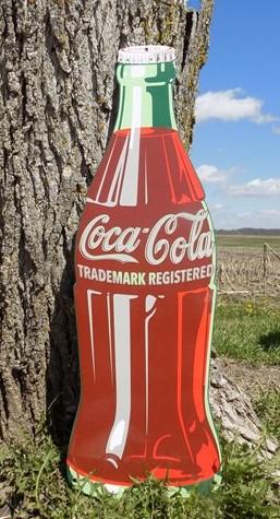 Coca Cola Trademark Registered Sign, Porcelain Metal Sign, Advertising Sign