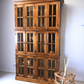 4'10" Triple Stack Cabinet, Walnut Kitchen Cabinet, Bookcase, Kitchen Storage C