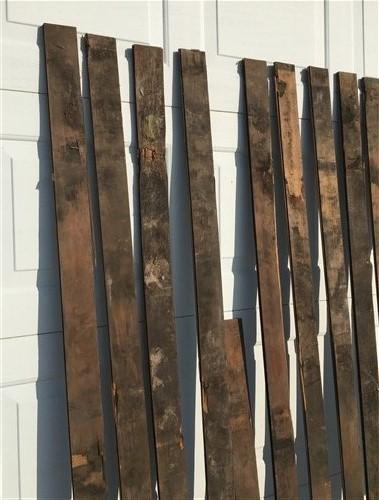 10 Reclaimed Wainscoting Bead Board Pieces, Architectural Salvage Vintage A43,