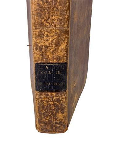 1823 Thomas Scott Bible Old New Testaments Vol 3, Leather Job to Solomons Song,