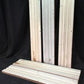 5 Wood Trim Pieces, Architectural Salvage, Reclaimed Vintage Wood Baseboard A71,