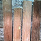 4 Wood Trim Pieces, Architectural Salvage, Reclaimed Vintage Wood Baseboard A72,