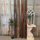 4 Wood Trim Pieces, Architectural Salvage, Reclaimed Vintage Wood Baseboard A37,