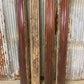 4 Wood Trim Pieces, Architectural Salvage, Reclaimed Vintage Wood Baseboard A37,