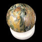 Polished Gemstone Rock Sphere, Stone Holder Display, Reiki Healing Sphere A