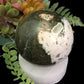 Polished Gemstone Rock Sphere, Stone Holder Display, Reiki Healing Sphere E