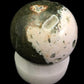 Polished Gemstone Rock Sphere, Stone Holder Display, Reiki Healing Sphere E