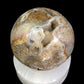 Polished Gemstone Rock Sphere, Stone Holder Display, Reiki Healing Sphere G