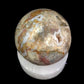 Polished Gemstone Rock Sphere, Stone Holder Display, Reiki Healing Sphere G