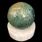 Polished Gemstone Rock Sphere, Stone Holder Display, Reiki Healing Sphere J