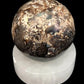 Polished Gemstone Rock Sphere, Stone Holder Display, Reiki Healing Sphere L