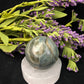 Polished Gemstone Rock Sphere, Stone Holder Display, Reiki Healing Sphere M