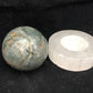 Polished Gemstone Rock Sphere, Stone Holder Display, Reiki Healing Sphere M