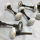 11 White Porcelain Door Knobs, Similar Style Architectural Salvage Vintage G,