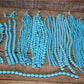 Turquoise Beads, Jewelers Lot, Jewelry Making Artistic Craft Blue Beads A,