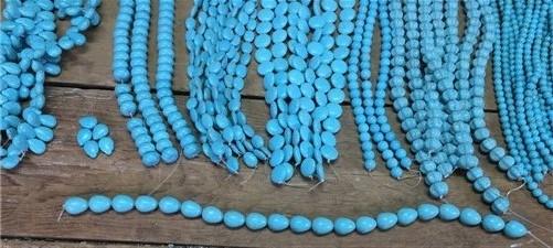 Turquoise Beads, Jewelers Lot, Jewelry Making Artistic Craft Blue Beads A,