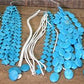 Turquoise Beads, Jewelers Lot, Jewelry Making Artistic Craft Blue Beads C,