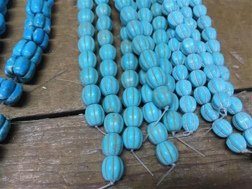 Turquoise Beads, Jewelers Lot. Jewelry Making Artistic Craft Blue Beads B,