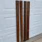 4 Wood Trim Pieces, Architectural Salvage, Reclaimed Vintage Wood Baseboard A43