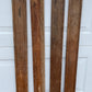 4 Wood Trim Pieces, Architectural Salvage, Reclaimed Vintage Wood Baseboard A43