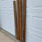 4 Wood Trim Pieces, Architectural Salvage, Reclaimed Vintage Wood Baseboard A43