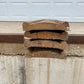 4 Wood Trim Pieces, Architectural Salvage, Reclaimed Vintage Wood Baseboard A43