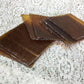 10 Honey Gold Stained Glass Reclaimed Church Window Diamond Panes, Art Glass B,