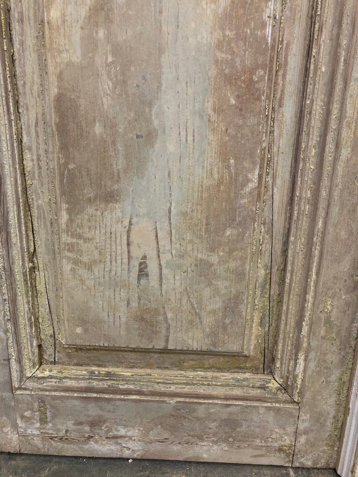 Antique French Double Doors (39.5x96.5) European Doors, Raised Panel Doors A297