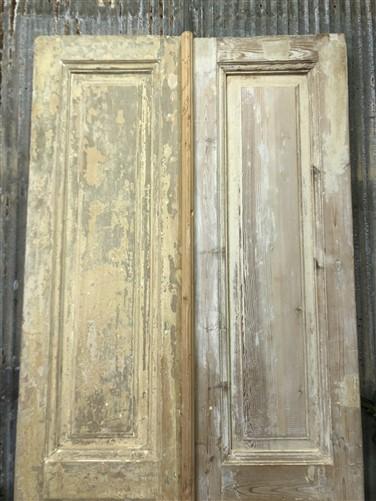 Antique French Double Doors (35.5x91.75) European Doors, Raised Panel Doors A336