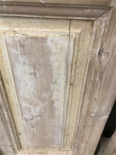 Antique French Double Doors (35.5x91.75) European Doors, Raised Panel Doors A336