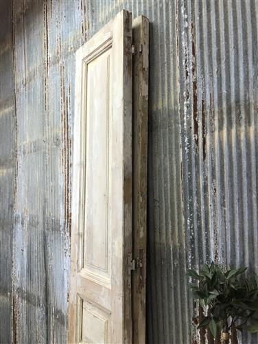 Antique French Double Doors (35.5x91.75) European Doors, Raised Panel Doors A336