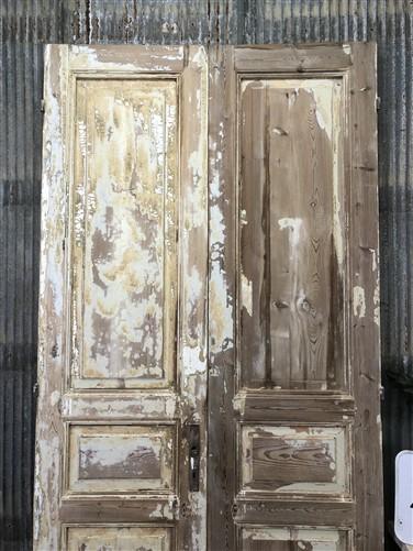 Antique French Double Doors (43.5x95.5) Raised Panel Doors, European Doors A338