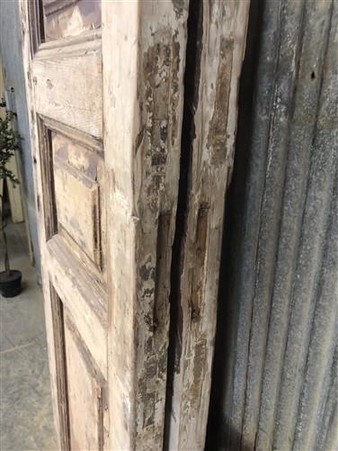 Antique French Double Doors (39.5x101) European Doors, Raised Panel Doors A342