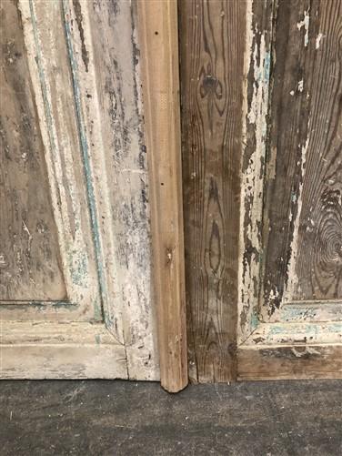 Antique French Double Doors (39x89.5) European Doors, Raised Panel Doors A366