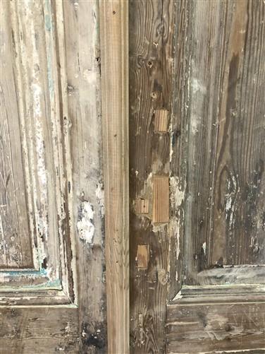 Antique French Double Doors (39x89.5) European Doors, Raised Panel Doors A366