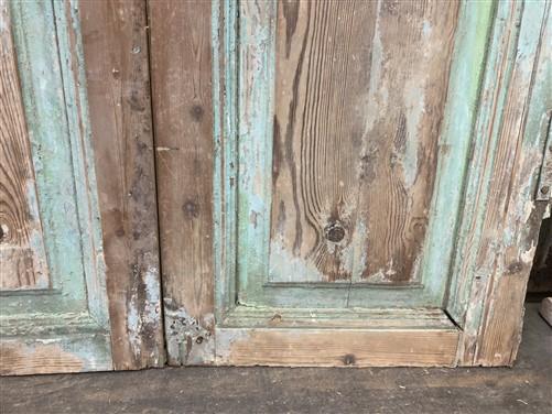 Antique French Double Doors (39x89.5) European Doors, Raised Panel Doors A366