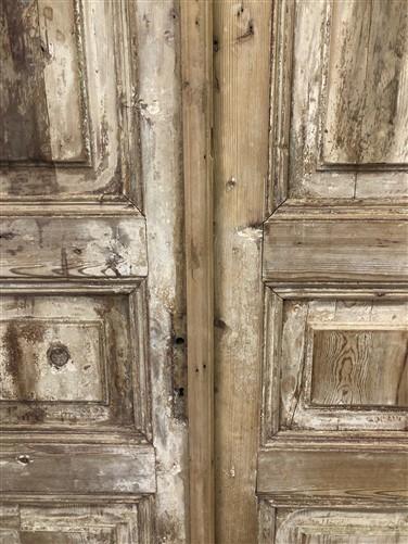 Antique French Double Doors (38x91.5) European Doors, Raised Panel Doors A374