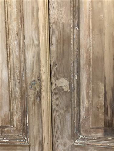 Antique French Double Doors (38x91.5) European Doors, Raised Panel Doors A374