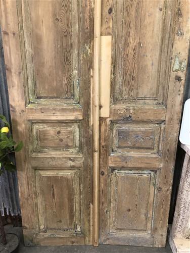 Antique French Double Doors (39.5x88.5) European Doors, Raised Panel Doors A389