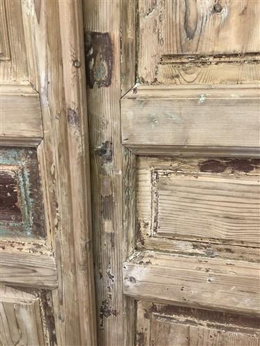 Antique French Double Doors (40x97.5) European Doors, Raised Panel Doors A398