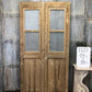 Antique French Double Doors (43.5x85.5) Wood Iron Doors, European Doors D200