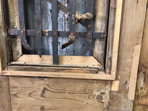 Antique French Double Doors (44x86) Wood Iron Doors, European Doors D206