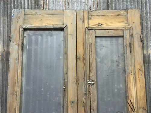 Antique French Double Doors (42x90) Iron Wood Doors, European Doors D222