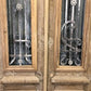 Antique French Double Doors (39x93) Wood Iron Doors, European Doors D220