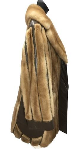 1960s Lunaraine Mink & Leather Stroller, Broms Furs Fashions, Womens Fur Coat